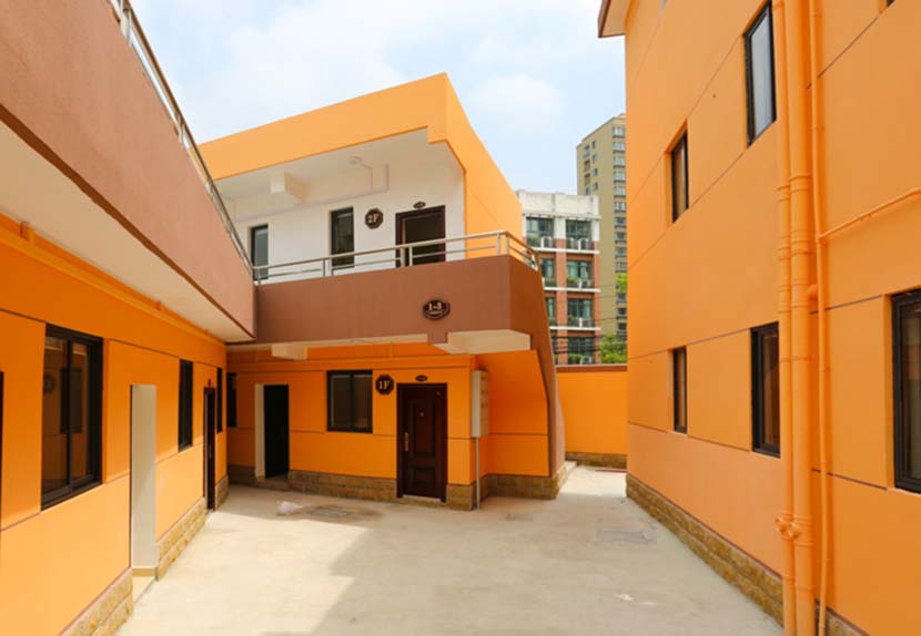 An exterior view of the ‘blue-collar apartments’ in Hangzhou, Zhejiang province. From the city’s official Weibo account
