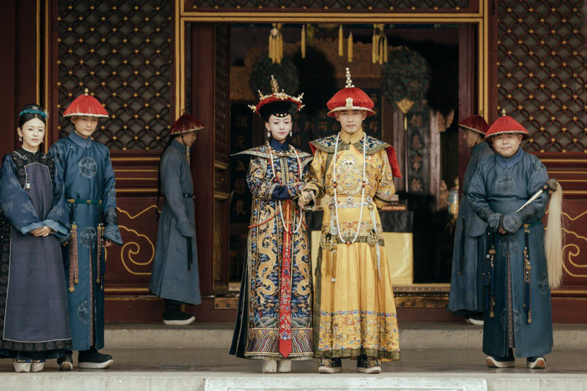 A still frame from the TV series ‘The Story of Yanxi Palace.’  From Weibo user @电视剧延禧攻略