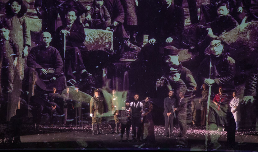 A scene from the play ‘Treasure the Treasures’ in Shanghai, Nov. 10, 2018. Zhou Jun/China Shanghai International Arts Festival