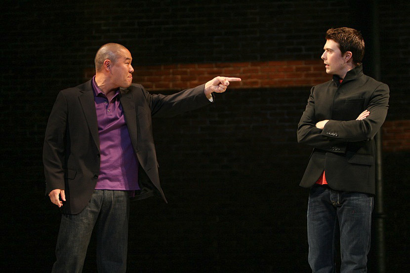 A photo from a production of “Yellow Face” at The Public Theater in New York, 2007. Courtesy of Michal Daniel
