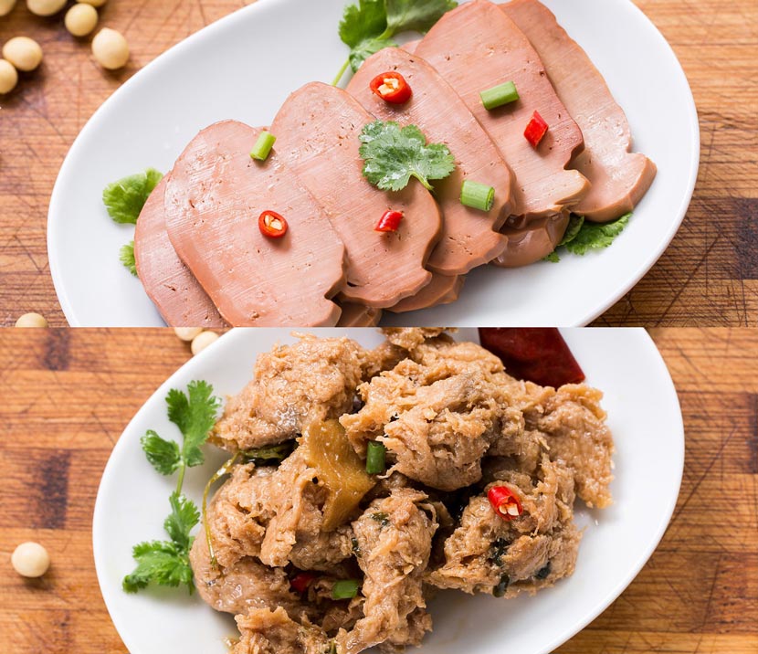 Mock meat produced by Qishan Food. From the company’s website