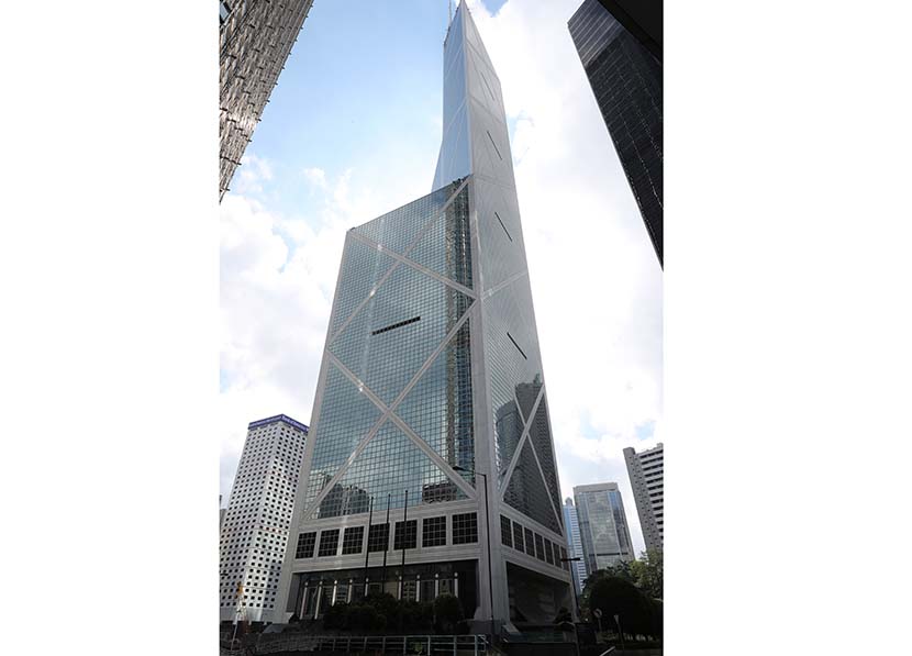 The Bank of China Tower in Hong Kong. IC