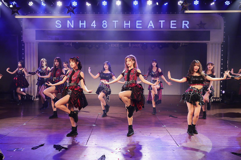 A photo of SNH48 in Shanghai, June 14, 2019. From @SNH48 on Weibo