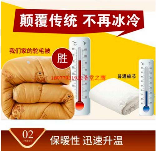 A “quantum-embedded” blanket that supposedly improves sleep, relieves pain, raises immunity, and restores energy, priced at $200 by a vendor in Beihai, Guangxi Zhuang Autonomous Region. From Taobao