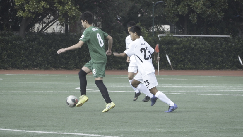 A student soccer match in Shanghai, October 2019. Sixth Tone