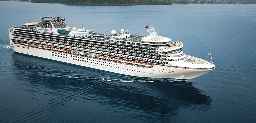 A promotional photo for the Diamond Princess cruise. From the official Princess Cruises website