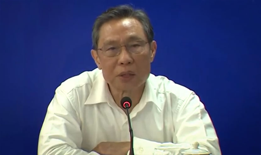 Respiratory disease expert Zhong Nanshan during a press conference in Guangzhou, Guangdong province, Feb. 27, 2020. CNS