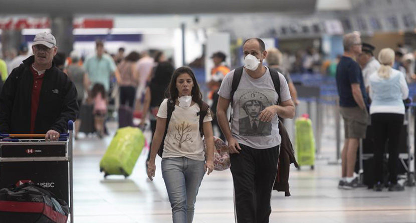 People at an airport in Buenos Aires, Argentina, March 4, 2020. Xinhua