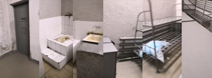 Screenshots show living conditions of a rehabilitation center, February 2020. Courtesy of an interviewee