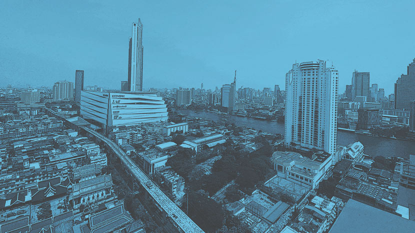 An aerial view of Bangkok taken from the window of the author’s Airbnb, February 2020. Courtesy of Liu Bowen