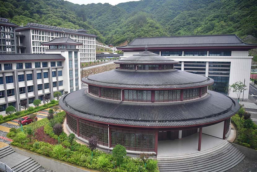 A view of the fancy school in Zhen’an County, Shaanxi province, Aug. 13, 2020. Shao Rui/Xinhua