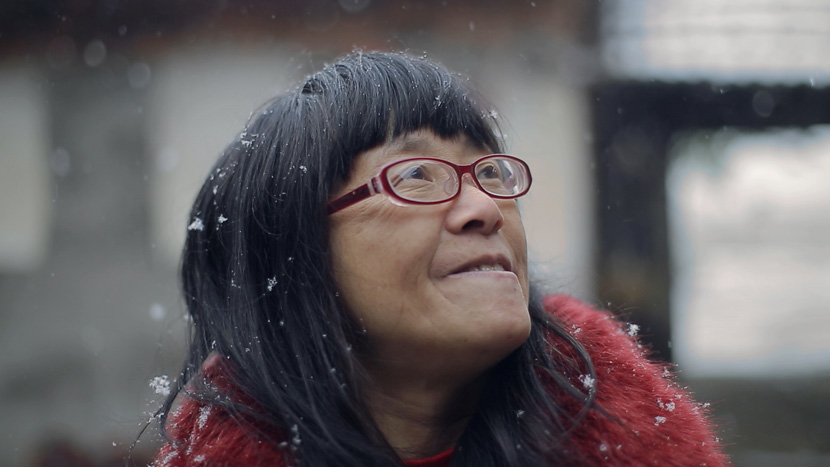 A still frame from the 2016 documentary “Still Tomorrow” about Yu Xiuhua, a Chinese poet with cerebral palsy. From Douban
