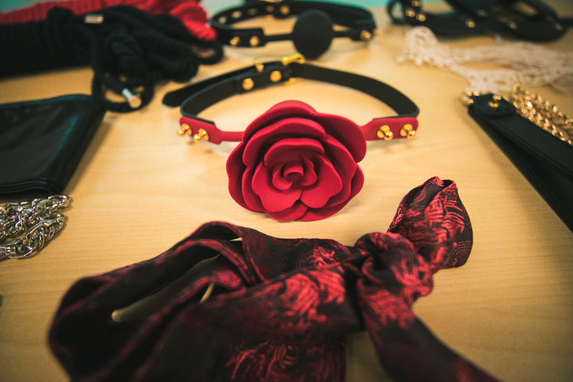 Accessories are displayed at the foreplay workshop in Shanghai, Sept. 12, 2020. Courtesy of Luo Nanxi
