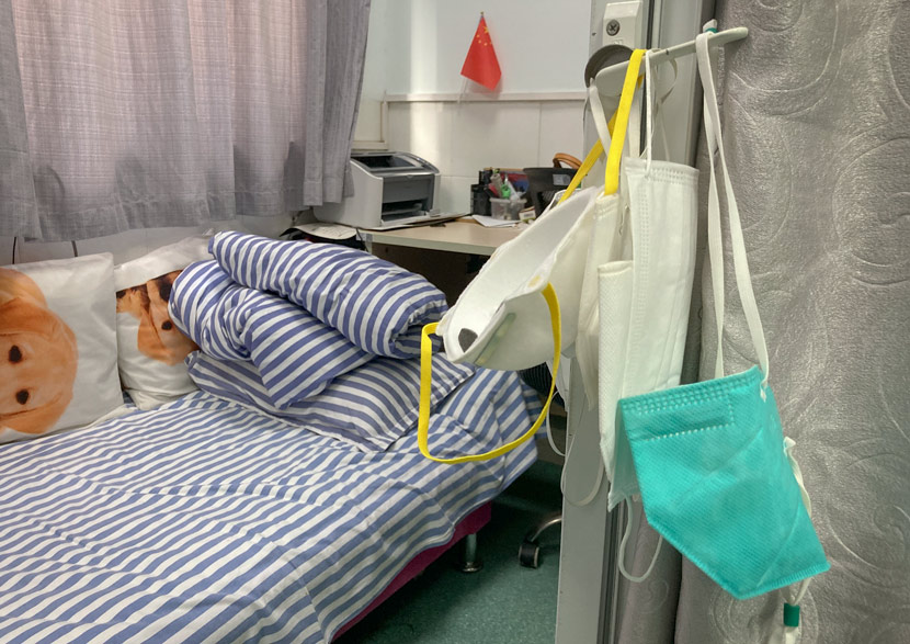 A view of Zhang Xiaochun’s recovery room at Zhongnan Hospital of Wuhan University, Hubei province, August 2020. Wang Yiwei/The Intellectual