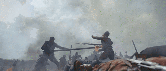 A GIF from “Warrior of Thunder” shows an explosion in slow motion. From Weibo