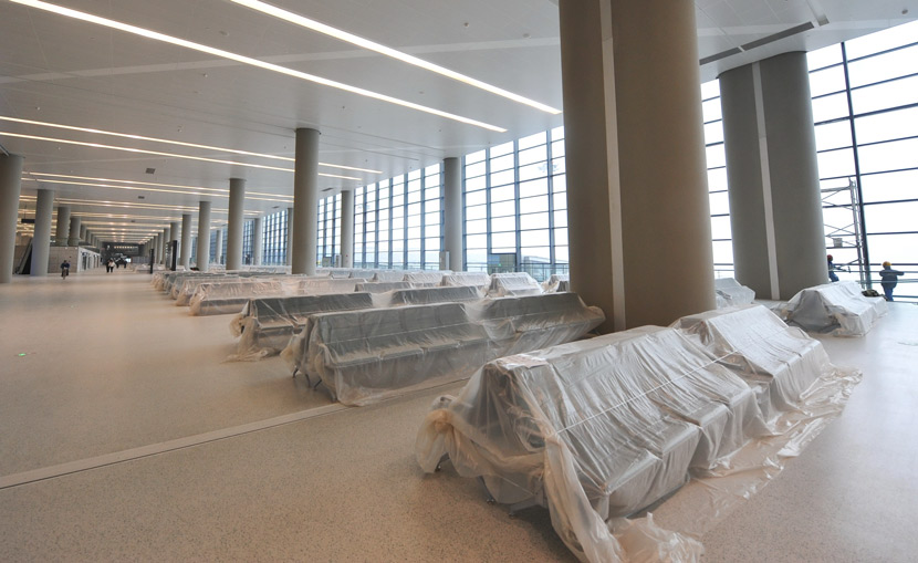 A view of the newly built Terminal 2 at Shanghai Hongqiao Airport, Dec. 24, 2019. IC