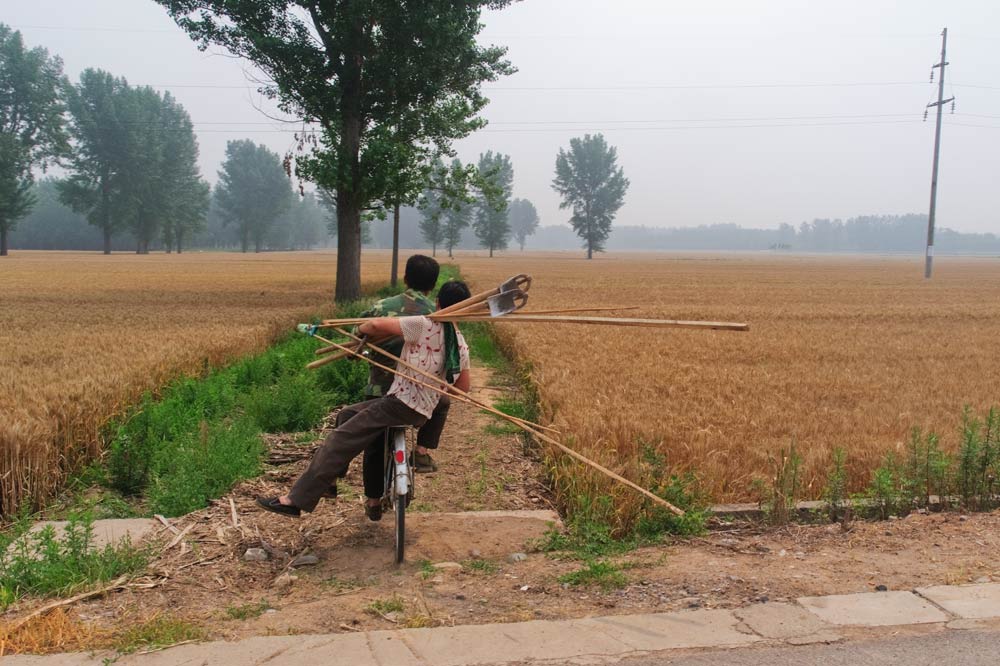 A couple on their way to their field in Luoyang, Henan province, 2010. Lü Guangwei/People Visual