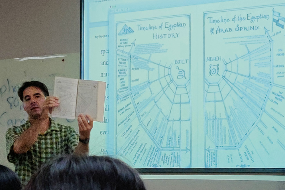 Peter Hessler teaches his last class at Sichuan University, July 1, 2021. Courtesy of He Yujia