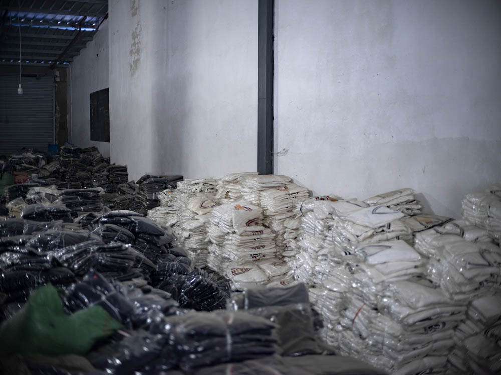 Stock in the factory of Plus Ten, June 2021. Courtesy of Lü Meng