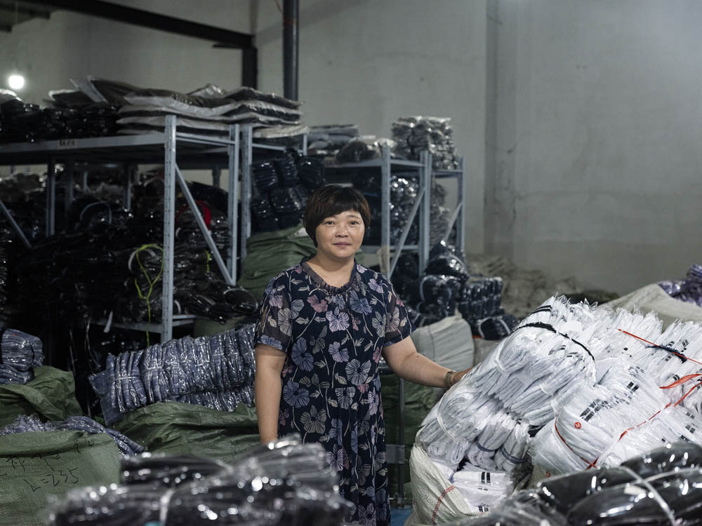 Ten Plus boss Xiang Jingyan inside her factory, June 2021. Courtesy of Lü Meng