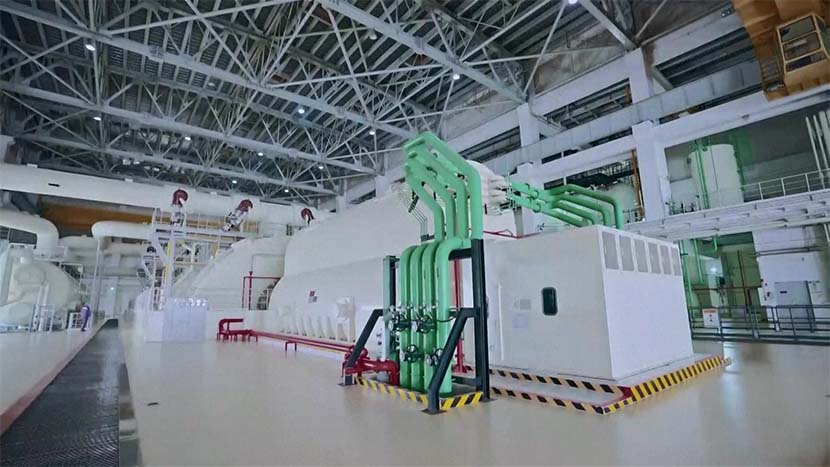 An interior view of the nuclear heating plant in Haiyang, Shandong province. People Visual