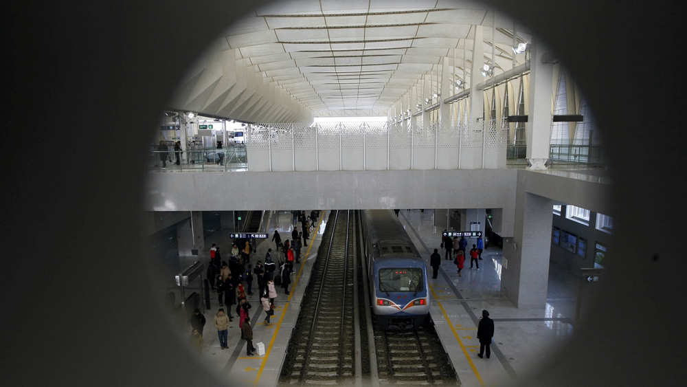 A view of Xi’erqi Station on its first day in operation, Dec. 25, 2010. He Ke/Legal Evening News/People Visual