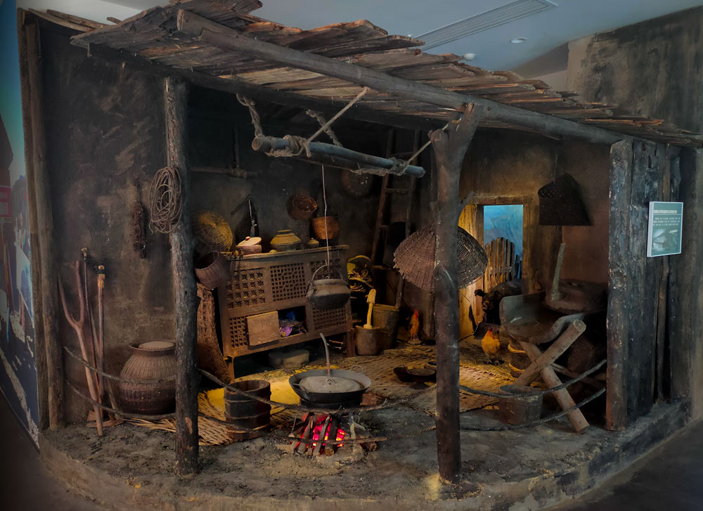 A model shows living conditions in Liangshan Prefecture, Sichuan province, July 2021. Courtesy of Ji Guangxu