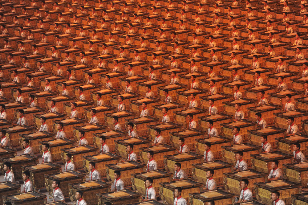 A performance from the opening ceremony of the 2008 Olympic Games in Beijing, August 2008. Sven Simon via People Visual