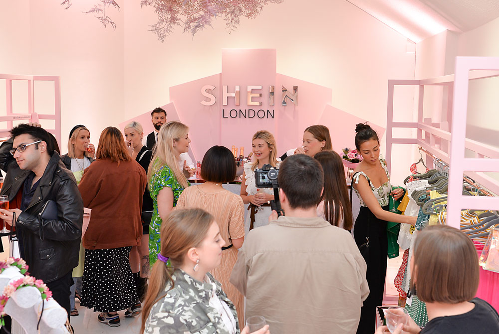 Guests attend the Shein Summer Pop Up Preview Evening in London, May 23, 2019. David M. Benett/VCG