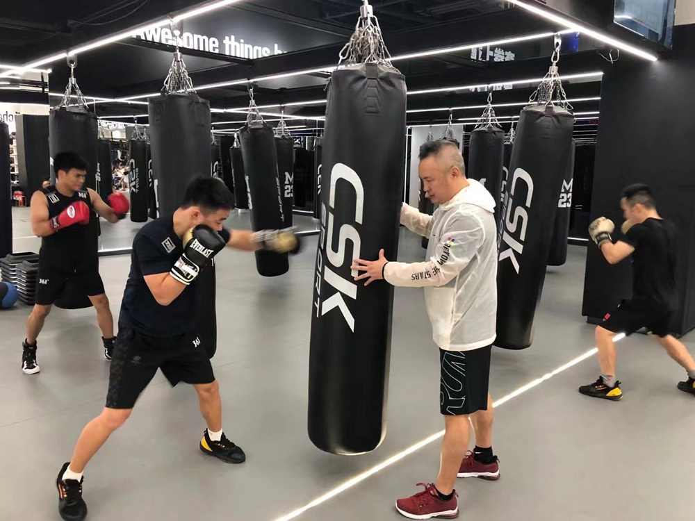 Liu Gang and his boxers train at Liu’s M23 gym in Beijing. Courtesy of Liu Gang