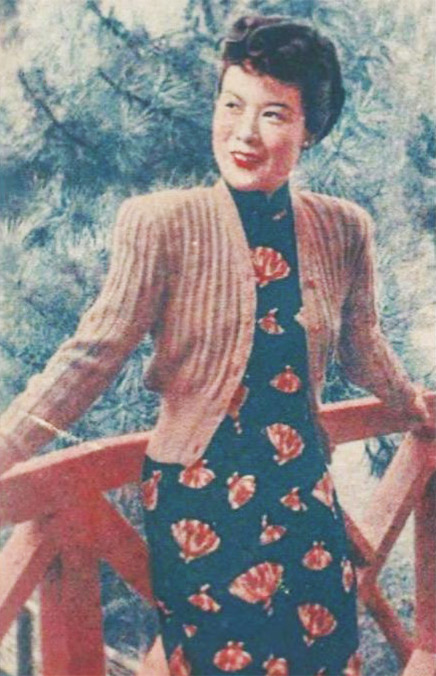 Knit sweaters over matching “qipao” were briefly a popular fashion item. Courtesy of Shanghai Tan