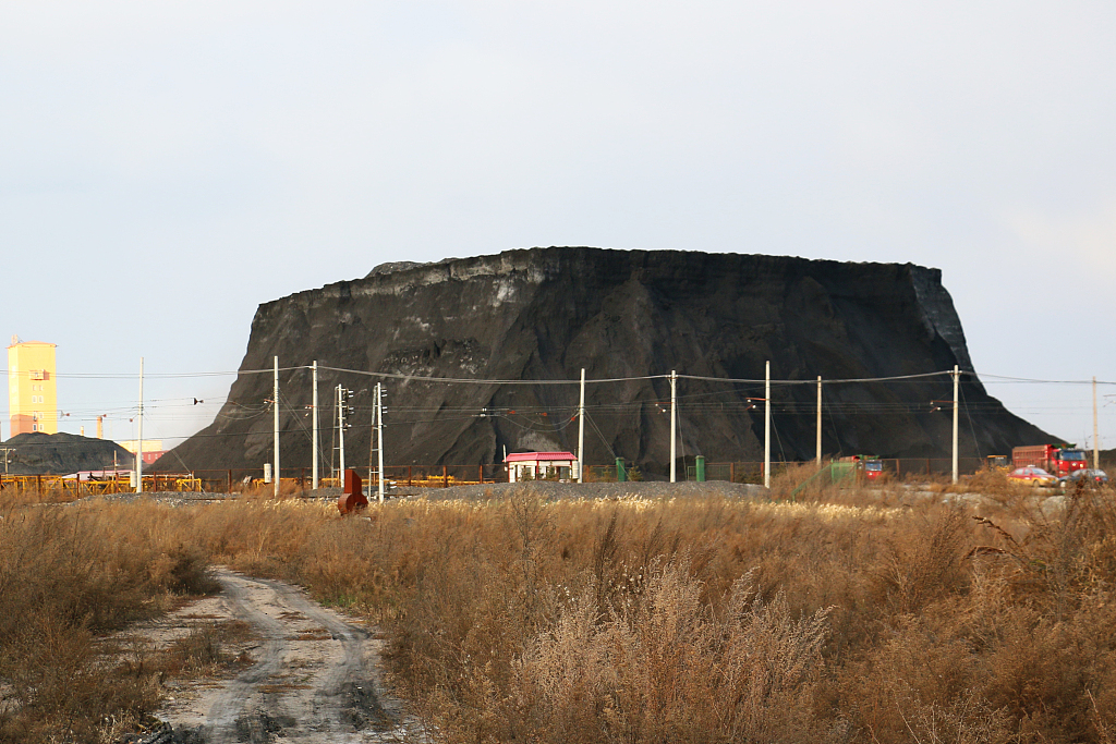 Piles of coal in Hegang, Heilongjiang province, 2015. VCG