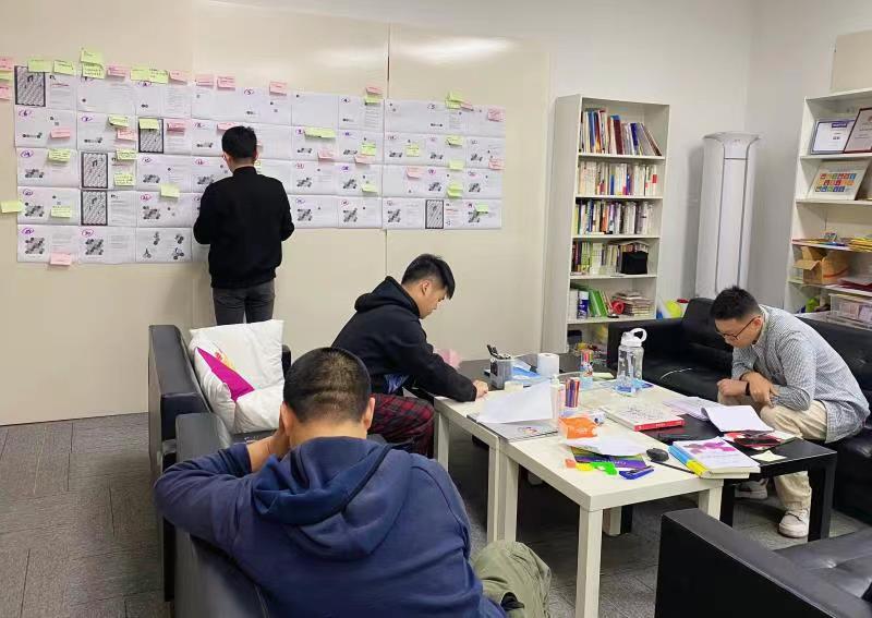 Trueself staff testing “A Journey to True Self” kit at their office in Guangzhou. Courtesy of Trueself.