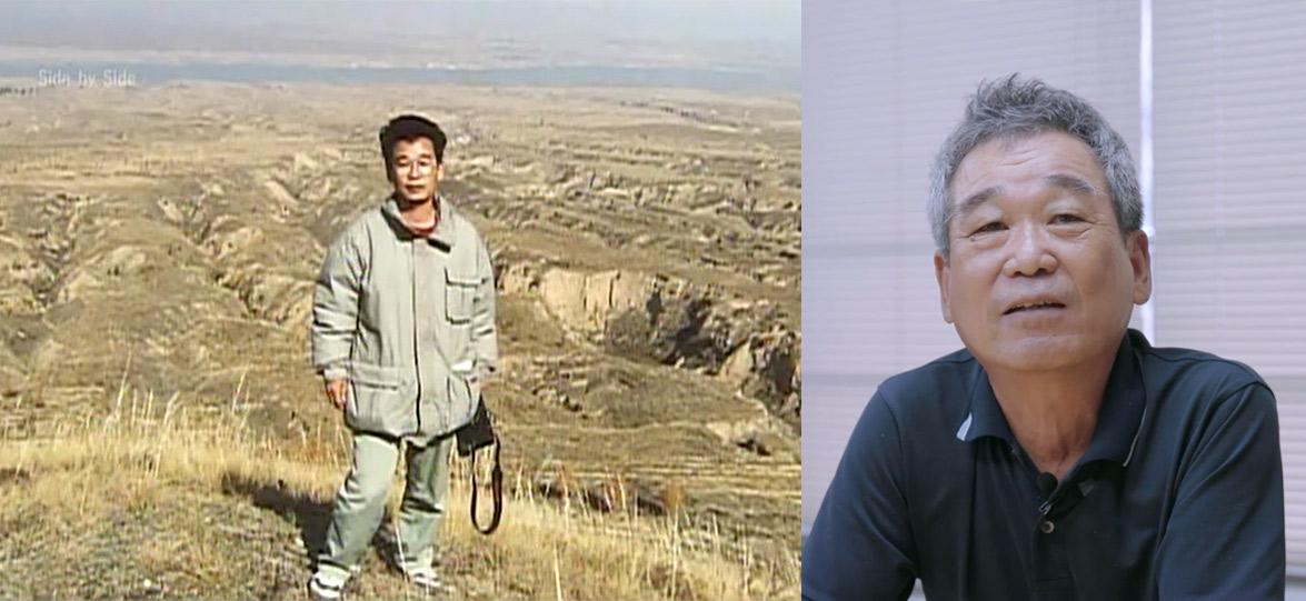 Left: Takami Kunio in Datong in 1990s. Courtesy of the interviewee; Right: Takami Kunio in Japan, 2022. The Paper