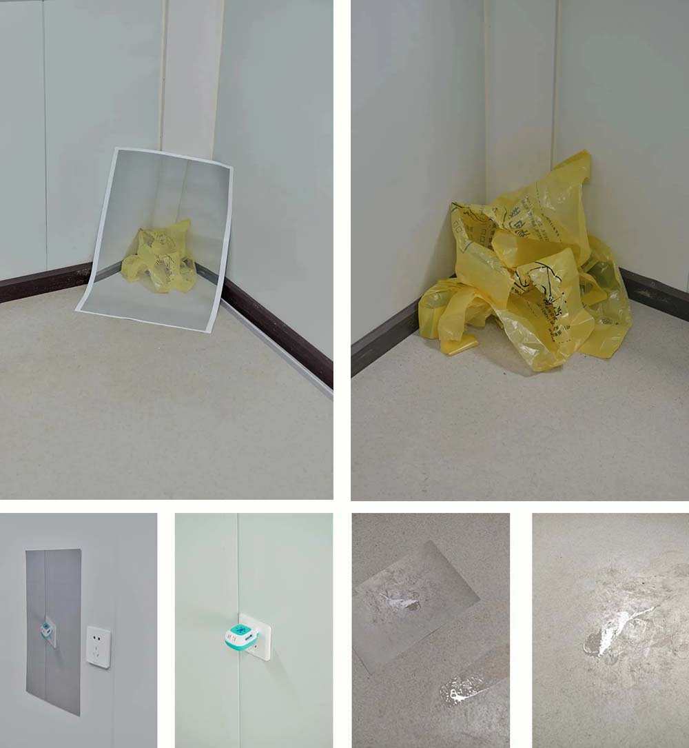 ‘Scratches Make Me Think’ by Meng Lichao. For this work, Meng took photos of the traces left by his room’s previous occupants. Courtesy of Meng Lichao