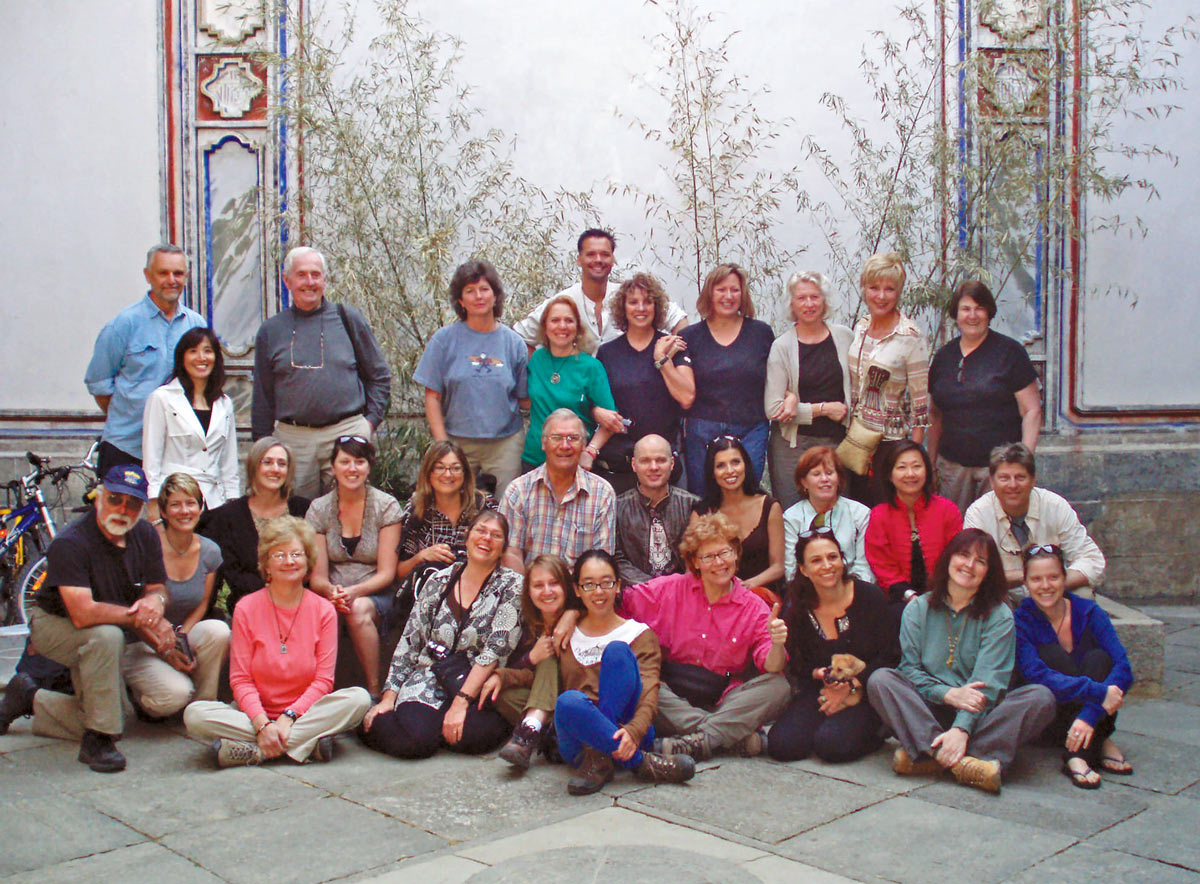 A photo of the Linden Centre’s first guests, 2008. Courtesy of Brian Linden