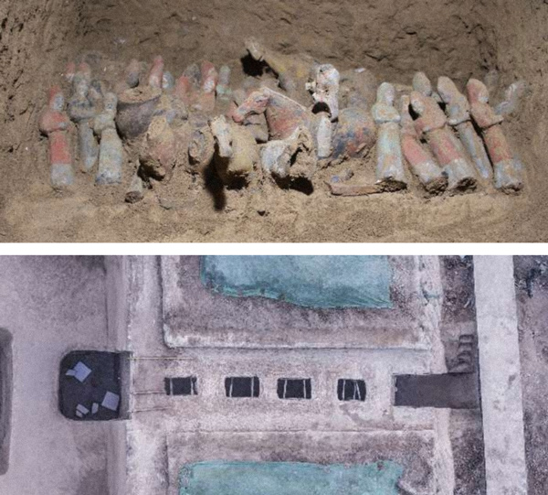 The excavation site of Xu Shao’s tomb, 2019. From @陕视新闻 on Weibo
