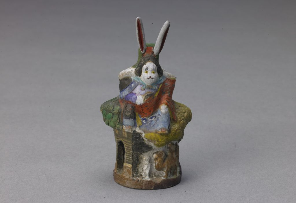 A statue of Lord Rabbit, Qing Dynasty. From The Palace Museum