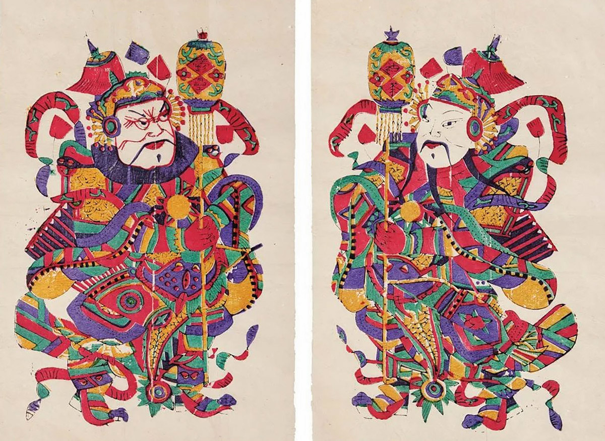 Shenshu (right) and Yulu, Qing dynasty (1636-1912).