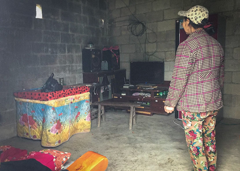 A view of the He family’s home in Yanhe County, Guizhou province, November 2017. Shao Ke for Sixth Tone