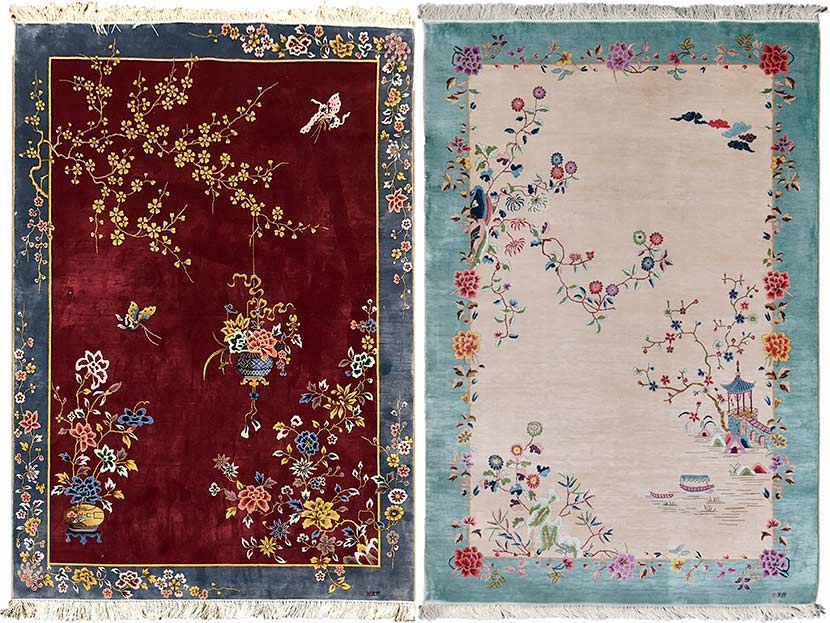 Detail of patterns on Henan Yilong carpets. Courtesy of Han Jianli