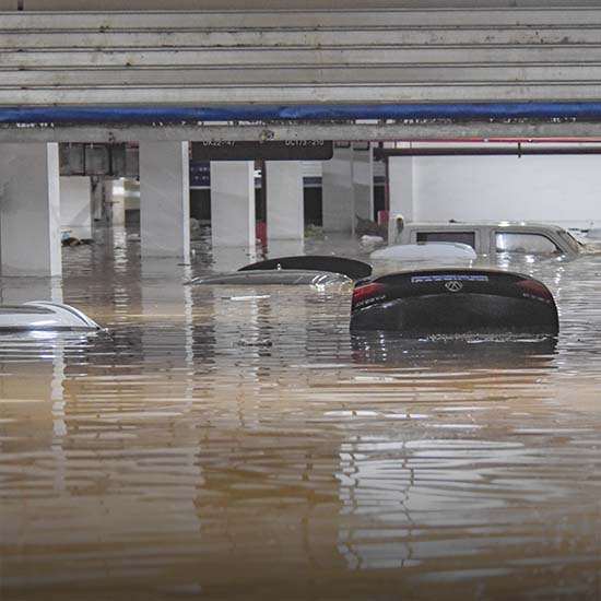 Flooded Underground Garage in Zhejiang