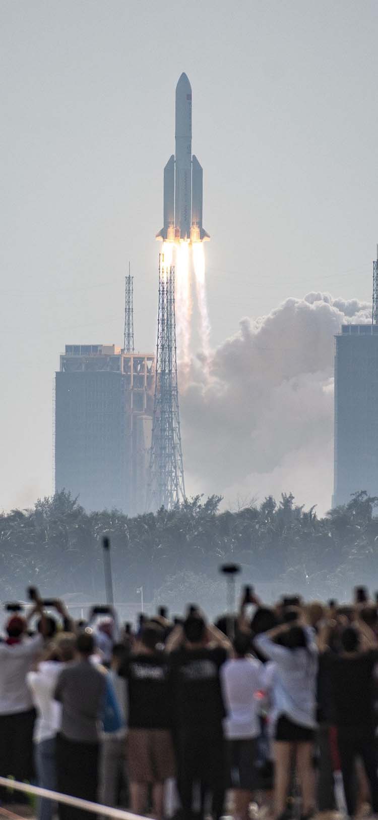 Long March 5B Rocket Blasts Off