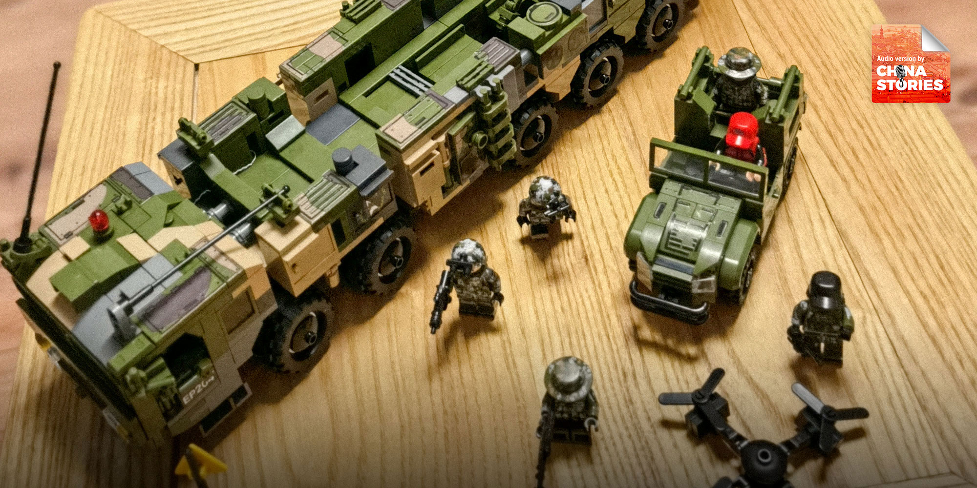 stribet Præferencebehandling byld China's Booming New Toy Market: Hyperrealistic 'Military Lego'