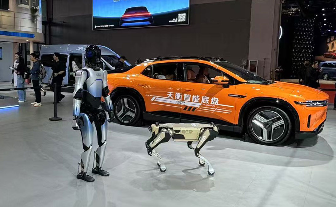 Auto Shanghai: Carmakers Push Past EVs With Flying Cars, Robots