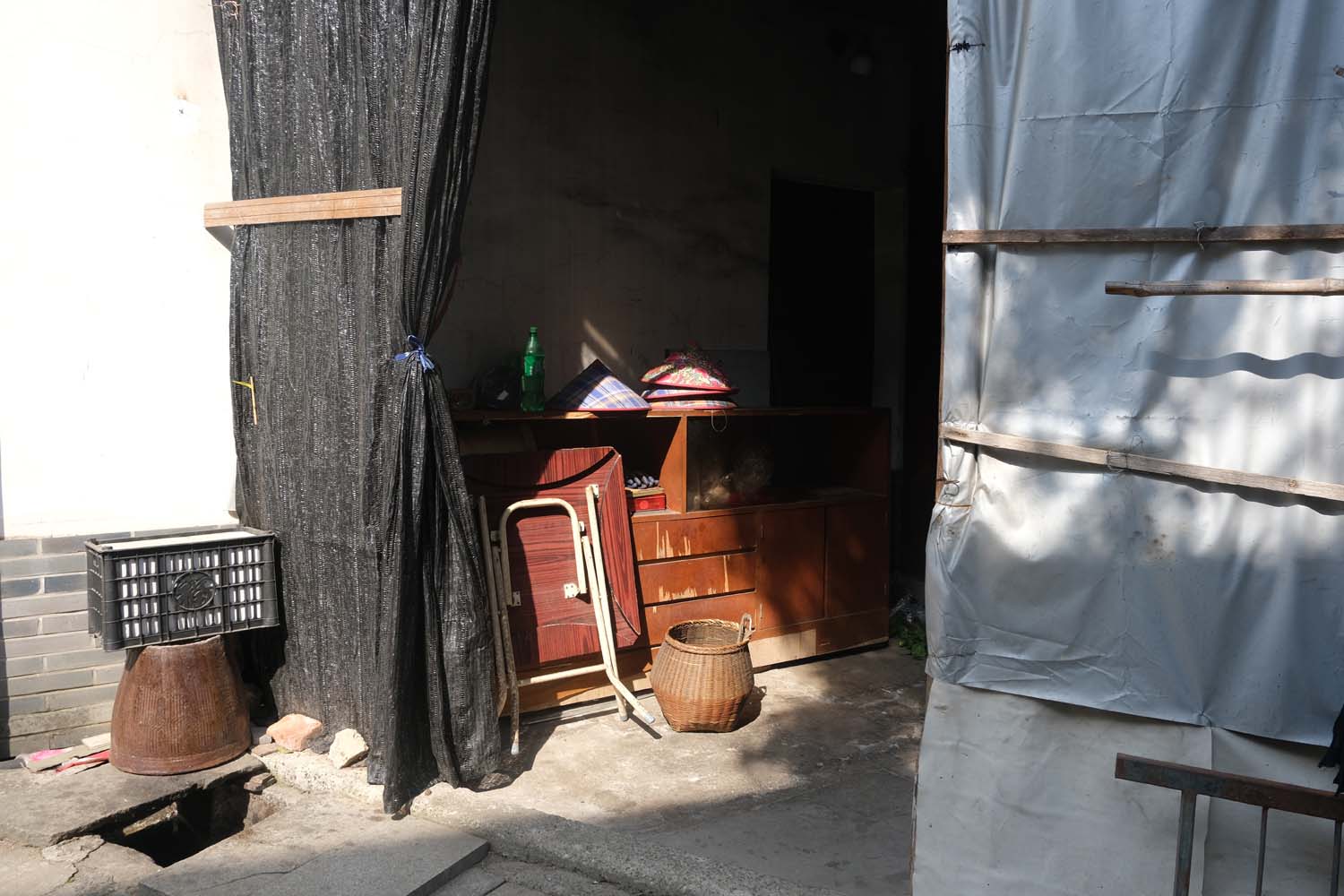 A corner of a villager’s home in Meijiawu.